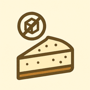 Porción Tarta sin Azúcar
